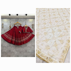 Roman silk lehenga choli with best finishing and original quality