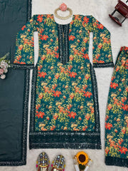 Charming Embroidered Kurta Set for Modern Elegance