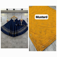 Roman silk lehenga choli with best finishing and original quality
