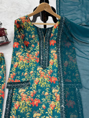 Charming Embroidered Kurta Set for Modern Elegance